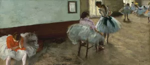 The Dance Lesson by Edgar Degas Oil Painting