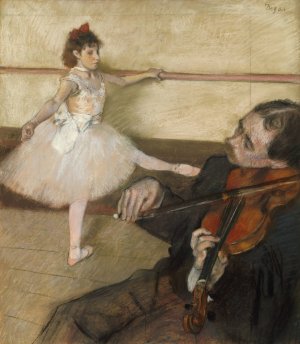 The Dance Lesson by Edgar Degas Oil Painting