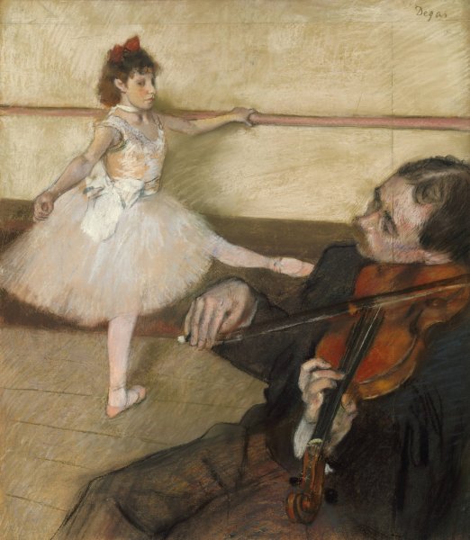 The Dance Lesson  by Edgar Degas - Hand-Painted Oil Painting Reproduction