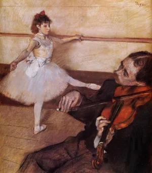 The Dance Lesson by Edgar Degas Oil Painting