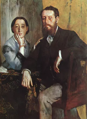The Duke and Duchess Morbilli painting by Edgar Degas