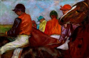 The Jockeys by Edgar Degas Oil Painting