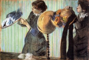 The Little Milliners Oil painting by Edgar Degas