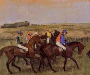The Racecourse painting by Edgar Degas