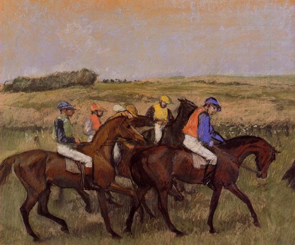 Main Product Photo of The Racecourse Painting by Edgar Degas