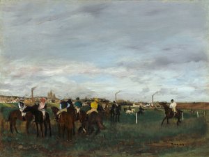 The Races by Edgar Degas Oil Painting