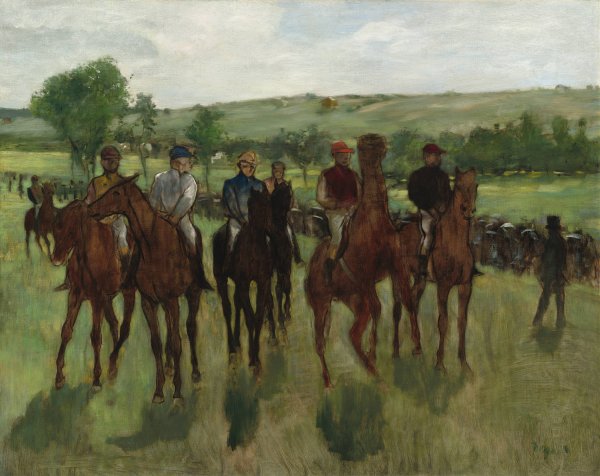 The Riders  by Edgar Degas - Hand-Painted Oil Painting Reproduction