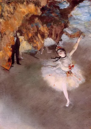 The Star also known as Dancer on Stage painting by Edgar Degas