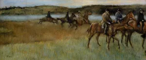 The Trainers by Edgar Degas - Oil Painting Reproduction