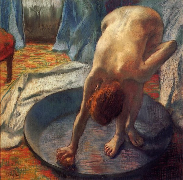 The Tub by Edgar Degas - Hand-Painted Oil Painting Reproduction