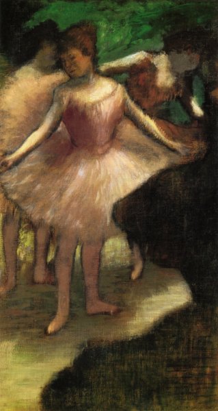 Three Dancers in Pink by Edgar Degas - Hand-Painted Oil Painting Reproduction
