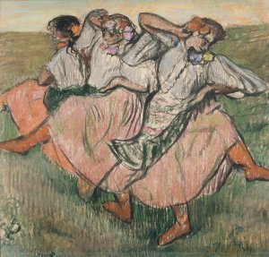 Three Russian Dancers by Edgar Degas Oil Painting