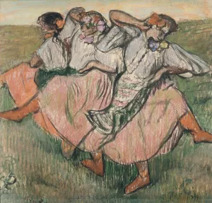 Three Russian Dancers by Edgar Degas Oil Painting