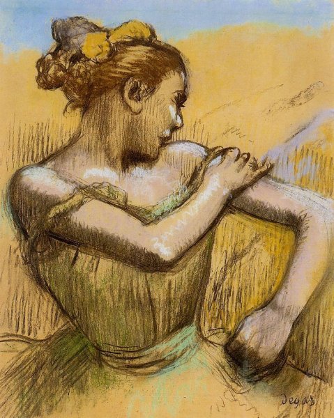Torso of a Dancer by Edgar Degas - Hand-Painted Oil Painting Reproduction