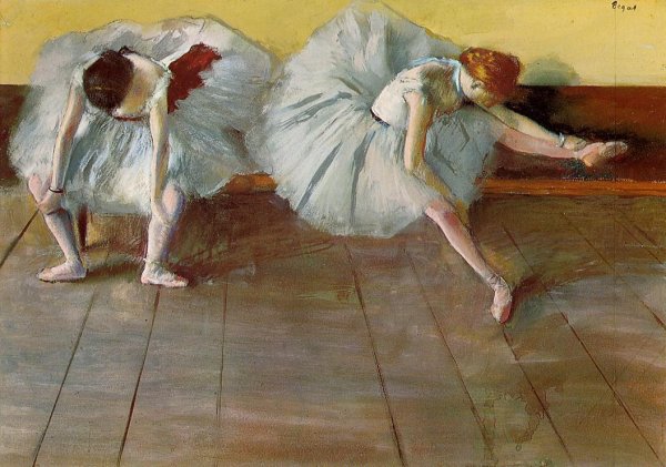Main Product Photo of Two Ballet Dancers Painting by Edgar Degas