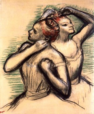 Two Dancers 2 by Edgar Degas Oil Painting