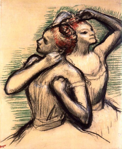 Two Dancers 2 by Edgar Degas - Hand-Painted Oil Painting Reproduction