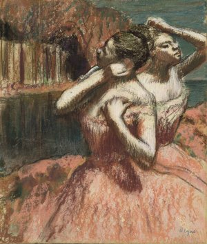 Two Dancers by Edgar Degas Oil Painting