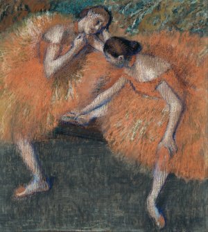 Two Dancers by Edgar Degas Oil Painting