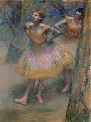 Two Dancers by Edgar Degas Oil Painting