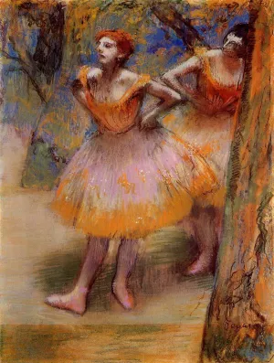 Two Dancers by Edgar Degas Oil Painting