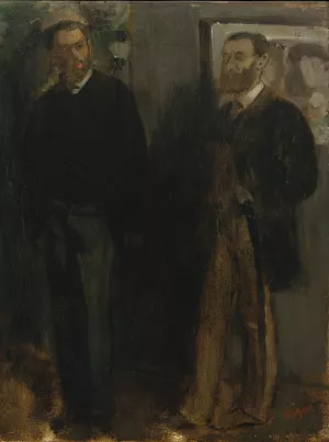 Two Men by Edgar Degas Oil Painting