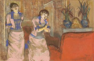 Two Women by Edgar Degas Oil Painting