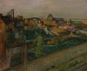 View of Saint-Valery-sur-Somme by Edgar Degas Oil Painting