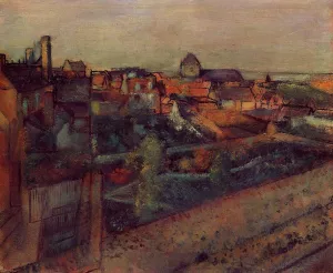 View of Saint-Valery-sur-Somme by Edgar Degas - Oil Painting Reproduction