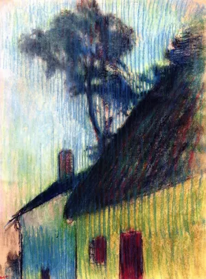 Village Corner by Edgar Degas - Oil Painting Reproduction