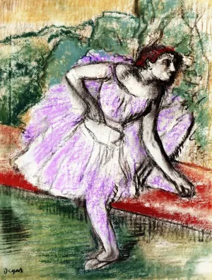 Violet Dancer by Edgar Degas - Oil Painting Reproduction