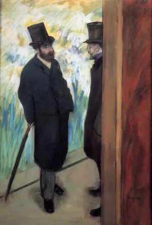 Wings of Desire also known as Ludovic Halevy and Albert Cave by Edgar Degas - Oil Painting Reproduction