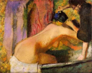 Woman at Her Bath by Edgar Degas Oil Painting