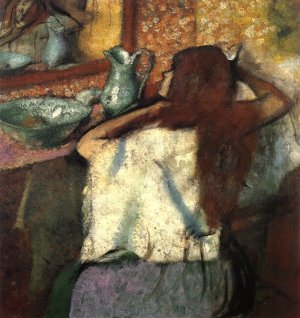 Woman at Her Toilette 2 by Edgar Degas Oil Painting