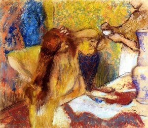 Woman at Her Toilette 4 by Edgar Degas Oil Painting
