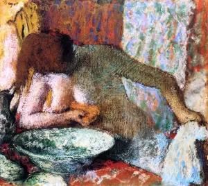 Woman at Her Toilette by Edgar Degas - Oil Painting Reproduction