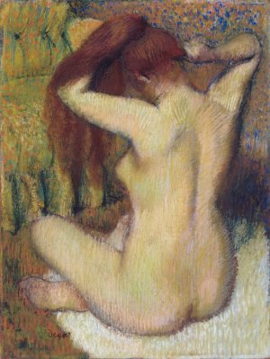 Woman Combing Her Hair by Edgar Degas Oil Painting