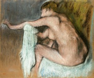 Woman Drying Her Arms by Edgar Degas Oil Painting