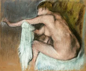 Woman Drying Her Arms by Edgar Degas Oil Painting