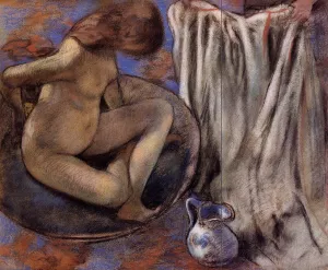 Woman in the Tub by Edgar Degas Oil Painting