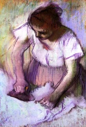 Woman Ironing 2 painting by Edgar Degas