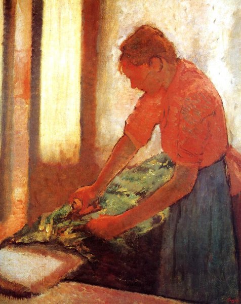 Main Product Photo of Woman Ironing 3 Painting by Edgar Degas