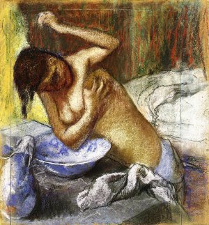 Woman Sponging Her Chest by Edgar Degas Oil Painting