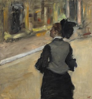 Woman Viewed from Behind by Edgar Degas Oil Painting