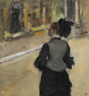 Woman Viewed from Behind by Edgar Degas Oil Painting