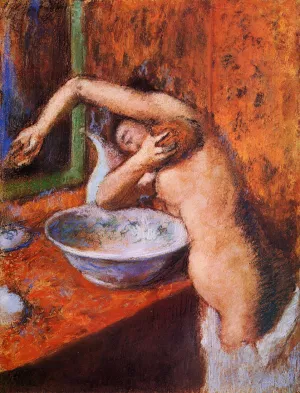 Woman Washing Herself by Edgar Degas - Oil Painting Reproduction