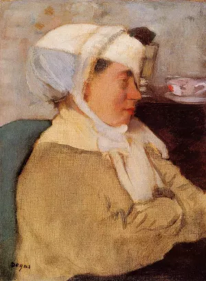 Woman with a Bandage by Edgar Degas - Oil Painting Reproduction