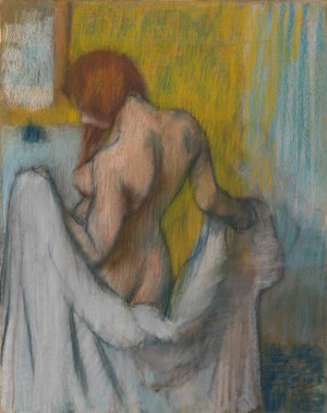 Woman with a Towel by Edgar Degas Oil Painting