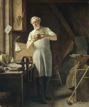 The Coppersmith by Edgar Melville Ward Oil Painting