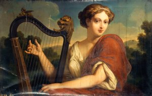 Allegorie de la Musique by Edmond Collignon Oil Painting